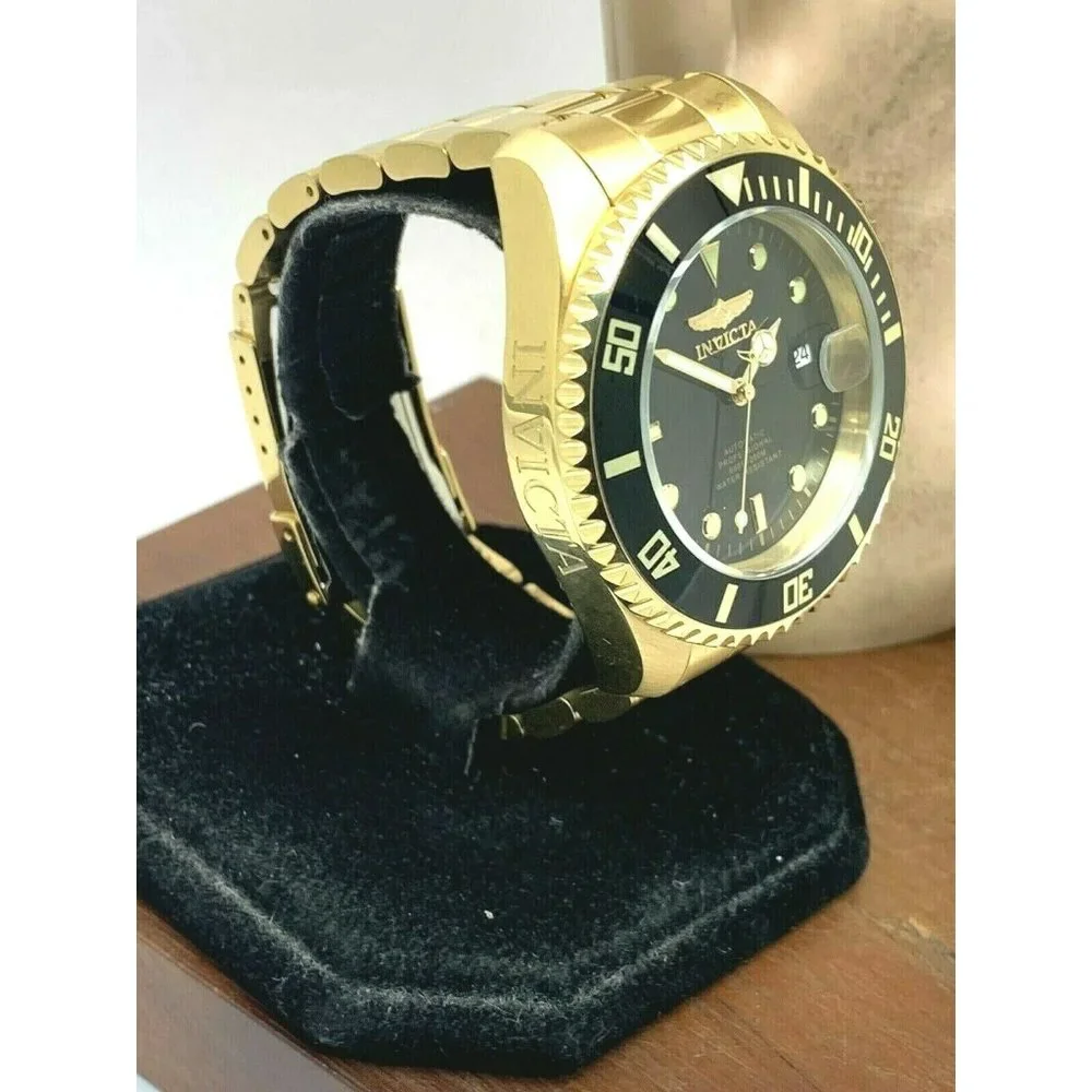 Invicta Black and Gold Men's Automatic Dive Watch